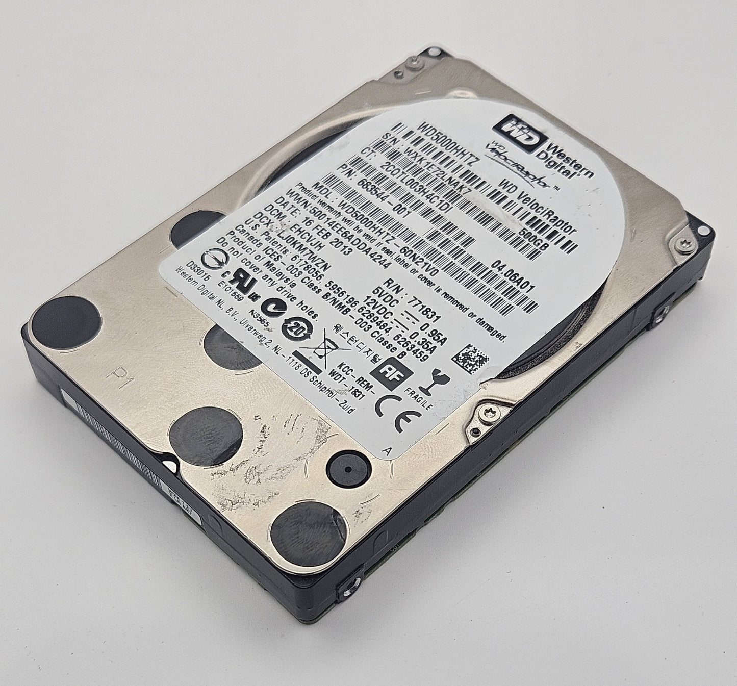 Western Digital VelociRaptor 500GB 10kRPM SATA 6Gbps 2.5" Hard Drive WD5000HHTZ0