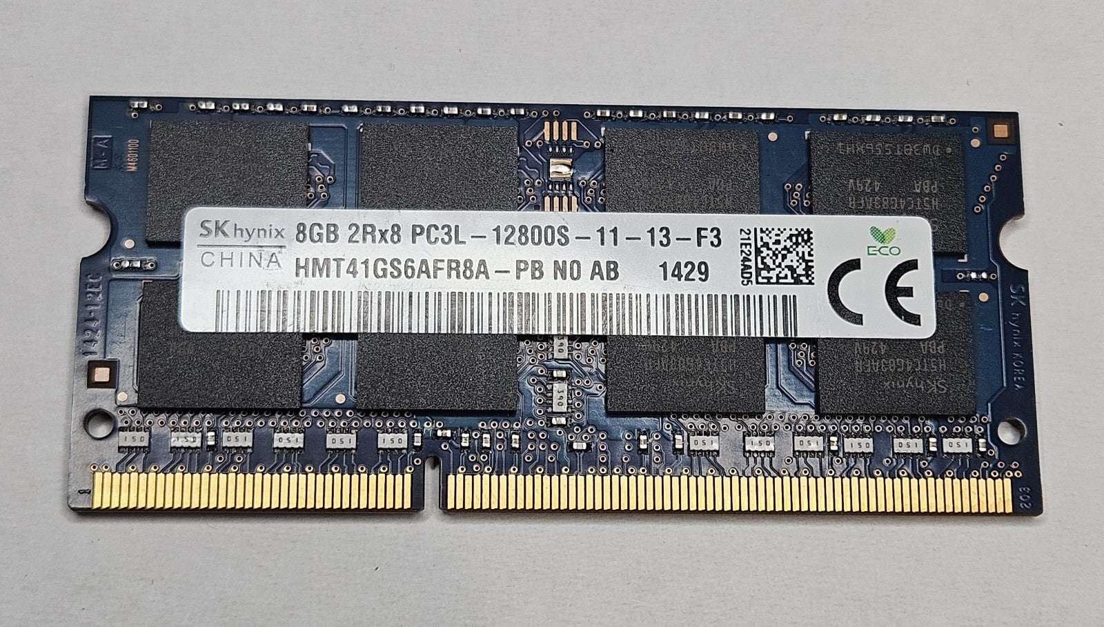 Hynix 8GB PC3-12800 DDR3-1600MHz SoDimm Laptop Memory RAM HMT41GS6AFR8A-PB0