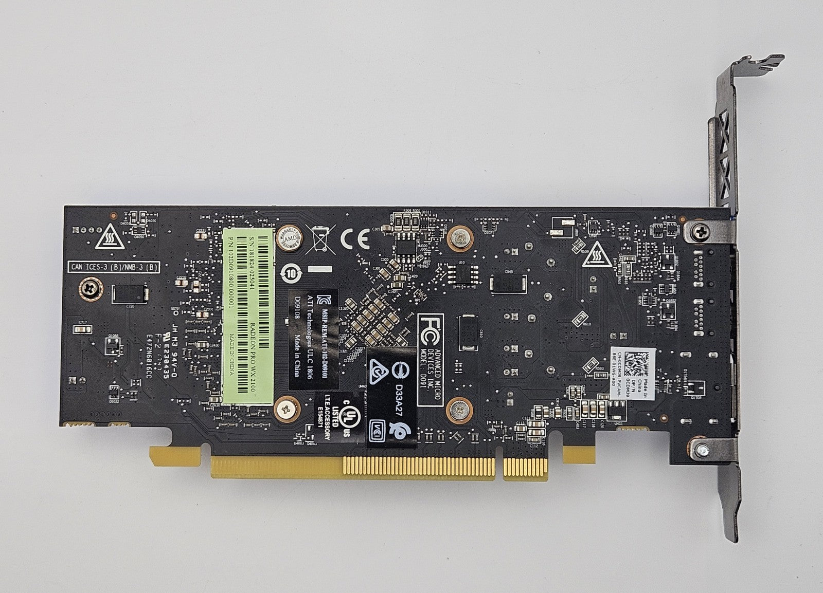 AMD Radeon Pro WX2100 2GB GDDR5 PCI-E 3.0 x8 Video Graphics Card3