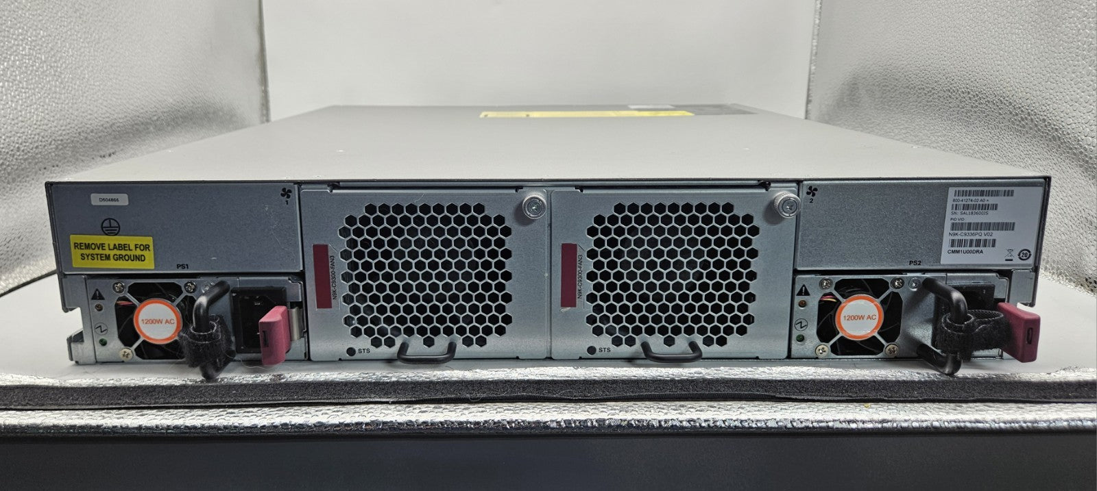 Cisco Nexus 9300 36-Port 40-Gbps QSFP+ ACI Spine Switch w/ 2x PSU N9K-C9336PQ3