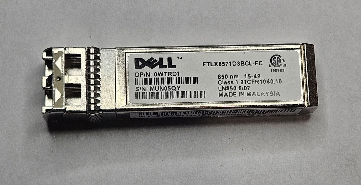 LOT OF 4 Dell 10GBase-SR MMF 850nm LC Connector SFP+ Transceiver WTRD11