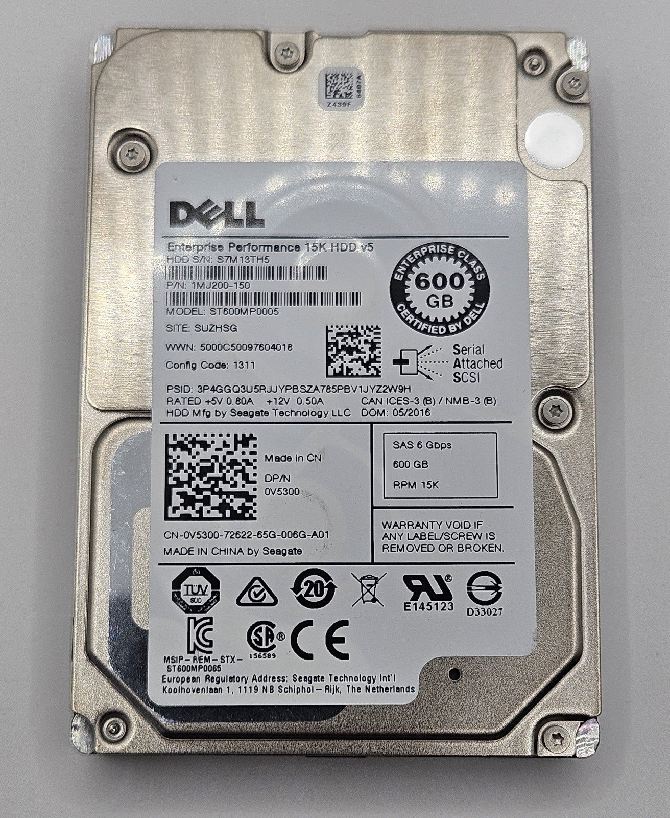 Seagate 600GB 15000RPM SAS 12Gbps 128MB Cache (512n) 2.5" Hard Drive ST600MP00051