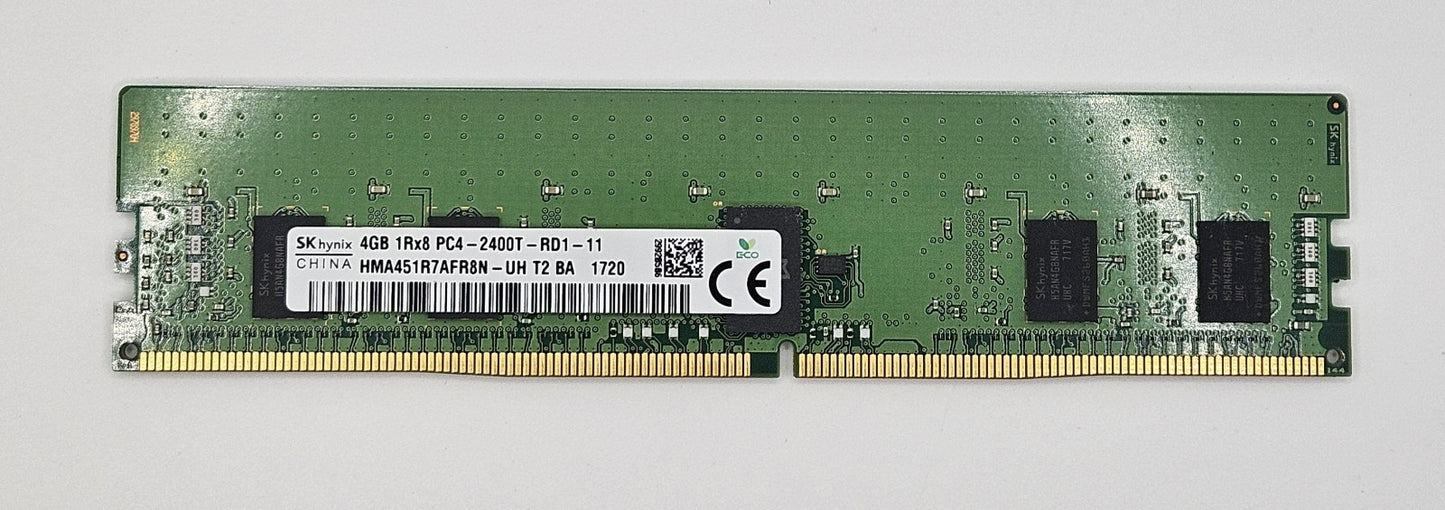 LOT OF 2 Hynix 4GB PC4-19200 DDR4-2400T ECC REG Server RAM HMA451R7AFR8N-UH1