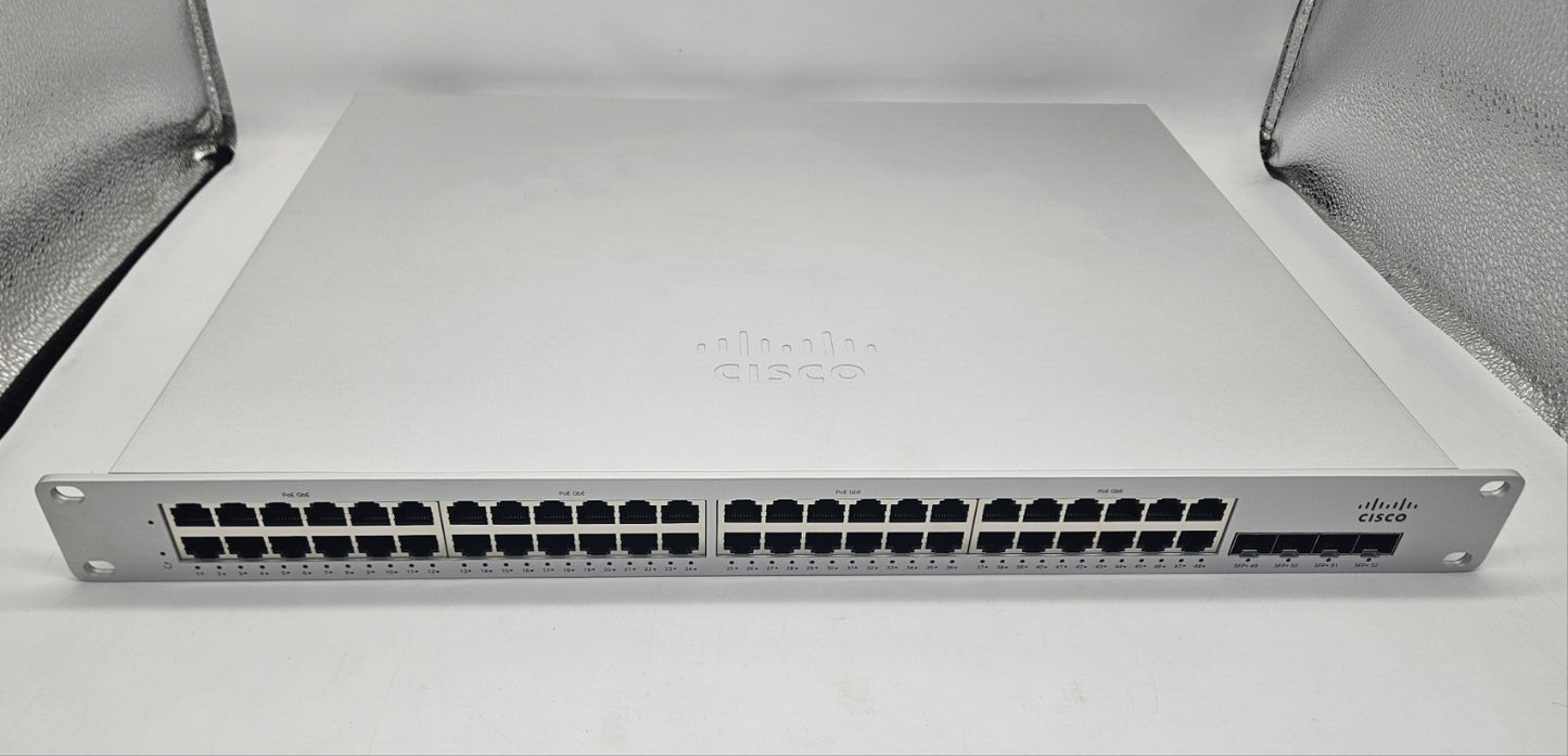 Meraki 48-Port PoE+ GbE & 4-Port SFP+ Network Switch MS225-48FP-HW UNCLAIMED0
