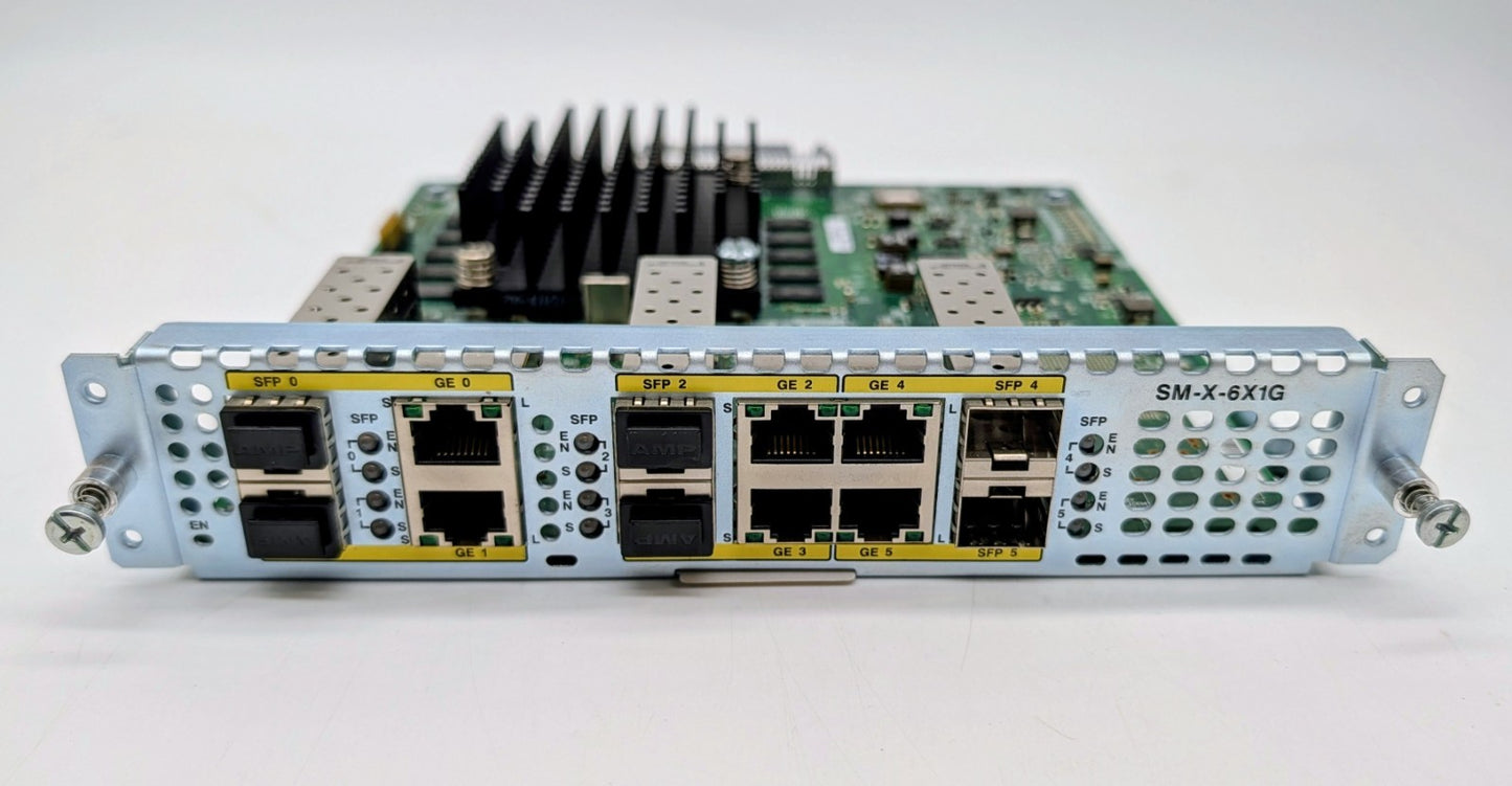 Cisco  SM-X-6X1G Expansion Module - 6 Port SFP Gigabit Ethernet Service Module0