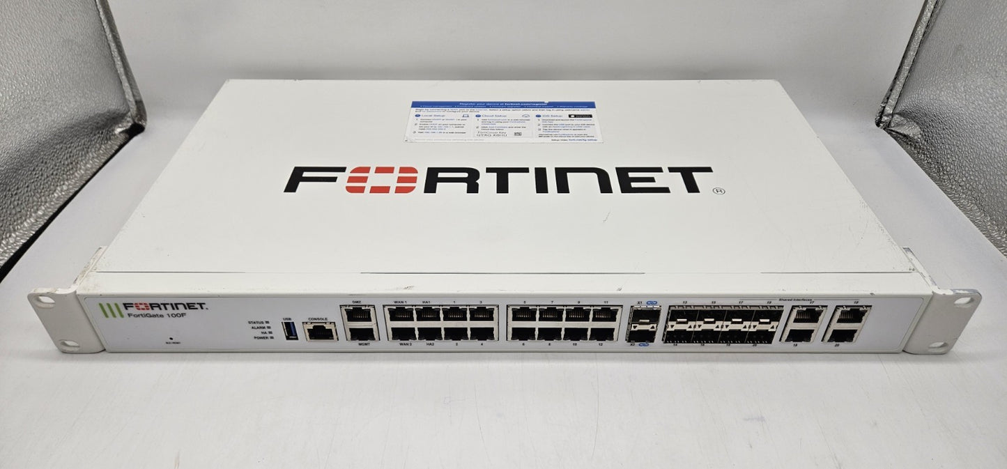 Fortinet Fortigate 100F 12-Port GbE 8-Port SFP FG-100F Firewall0