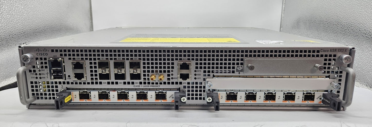 Cisco 6-Port SFP Aggregation Services Router w/ 2x PSU 2x Lic 2x Mod. ASR1002-X1