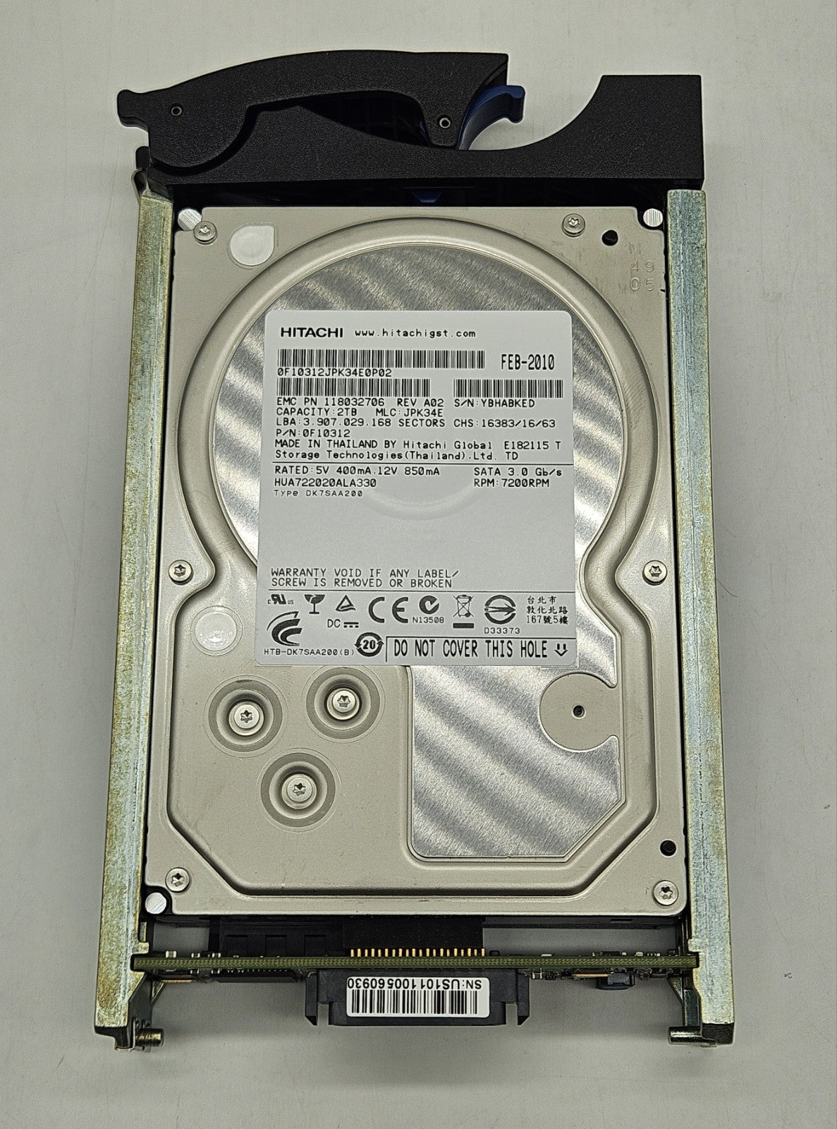 EMC Hatachi 2TB 7200RPM SATA 3Gbps 32MB Cache 3.5" Hard Drive 0050490582