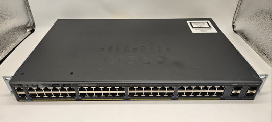 Cisco 2960X 48-Port GbE & 4-Port SFP Network Switch w/ Stack WS-C2960X-48TS-L0