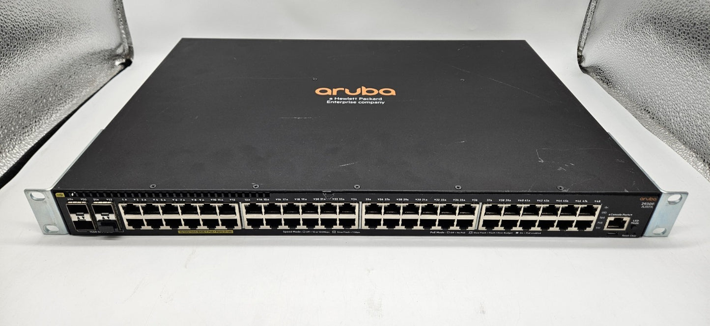 Aruba 2930F 48-Port Gigabit Ethernet PoE+ & 4-Port 1Gb SFP Network Switch JL557A0