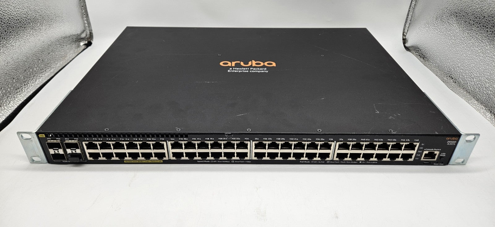 Aruba 2930F 48-Port Gigabit Ethernet PoE+ & 4-Port 1Gb SFP Network Switch JL557A0