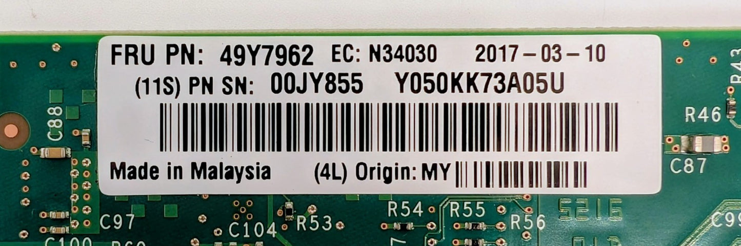 IBM 49Y7962 Intel X520-DA2 Dual Port 10gbe Controller2