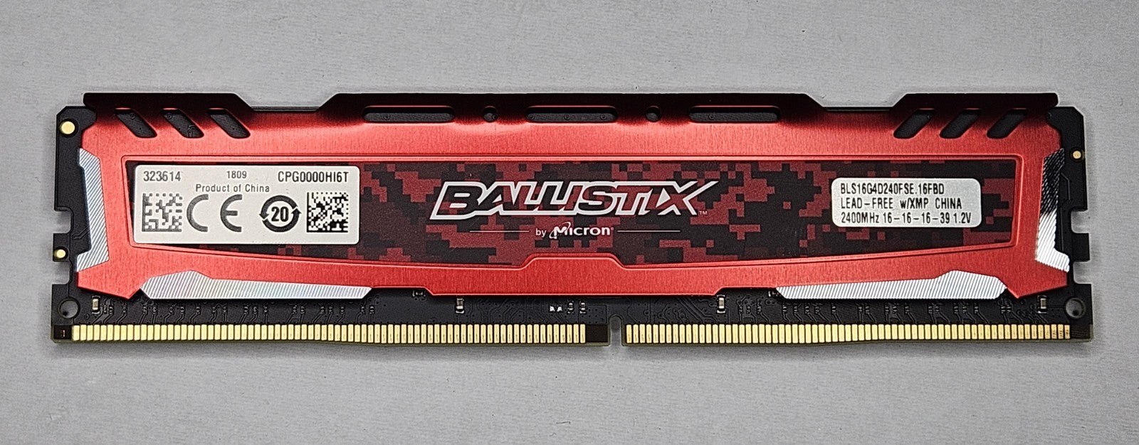 LOT OF 2 Ballistix Sport 16GB PC4-19200 DDR4-2400MHz Desktop RAM BLS16G4D240FSE1