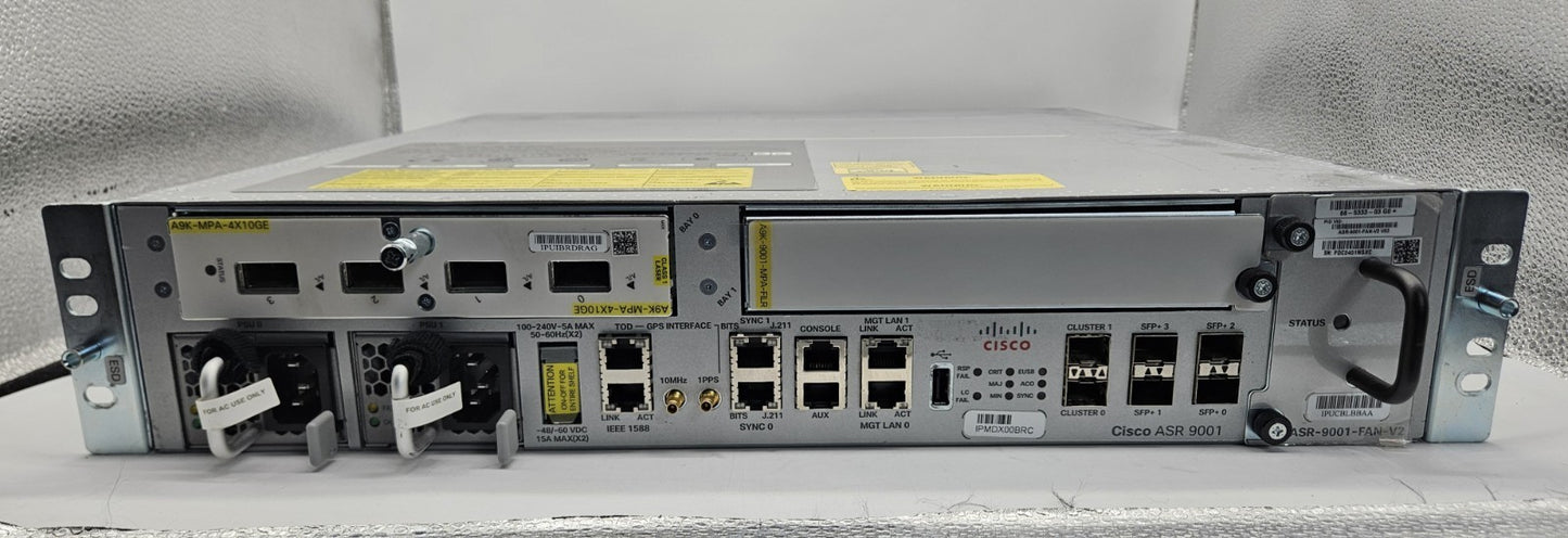 Cisco 4-Port SFP Agregated Services Router w/ Module & 2x PSU OS 6.9.2 ASR 90011