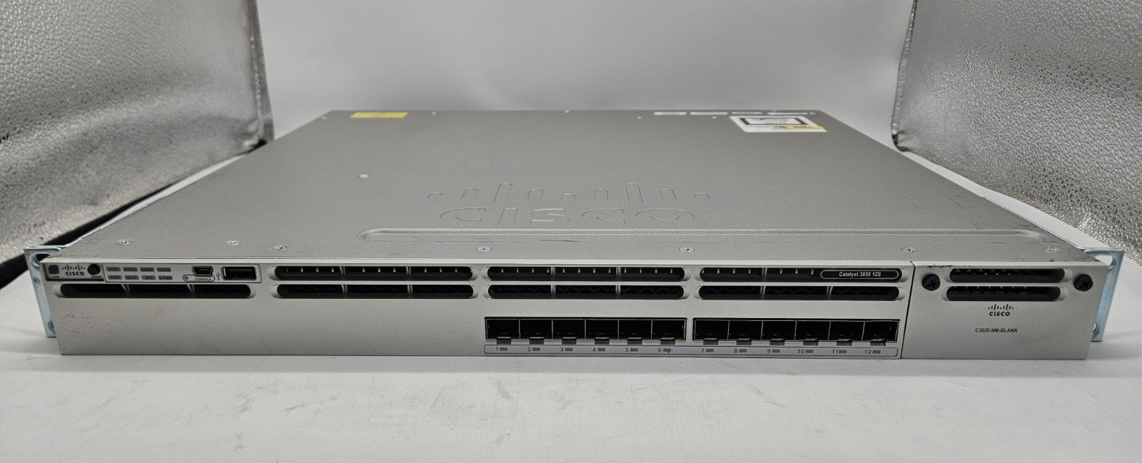 Cisco Catalyst 3850 12-Port SFP Network Switch w/ 2x PSU WS-C3850-12S-S1