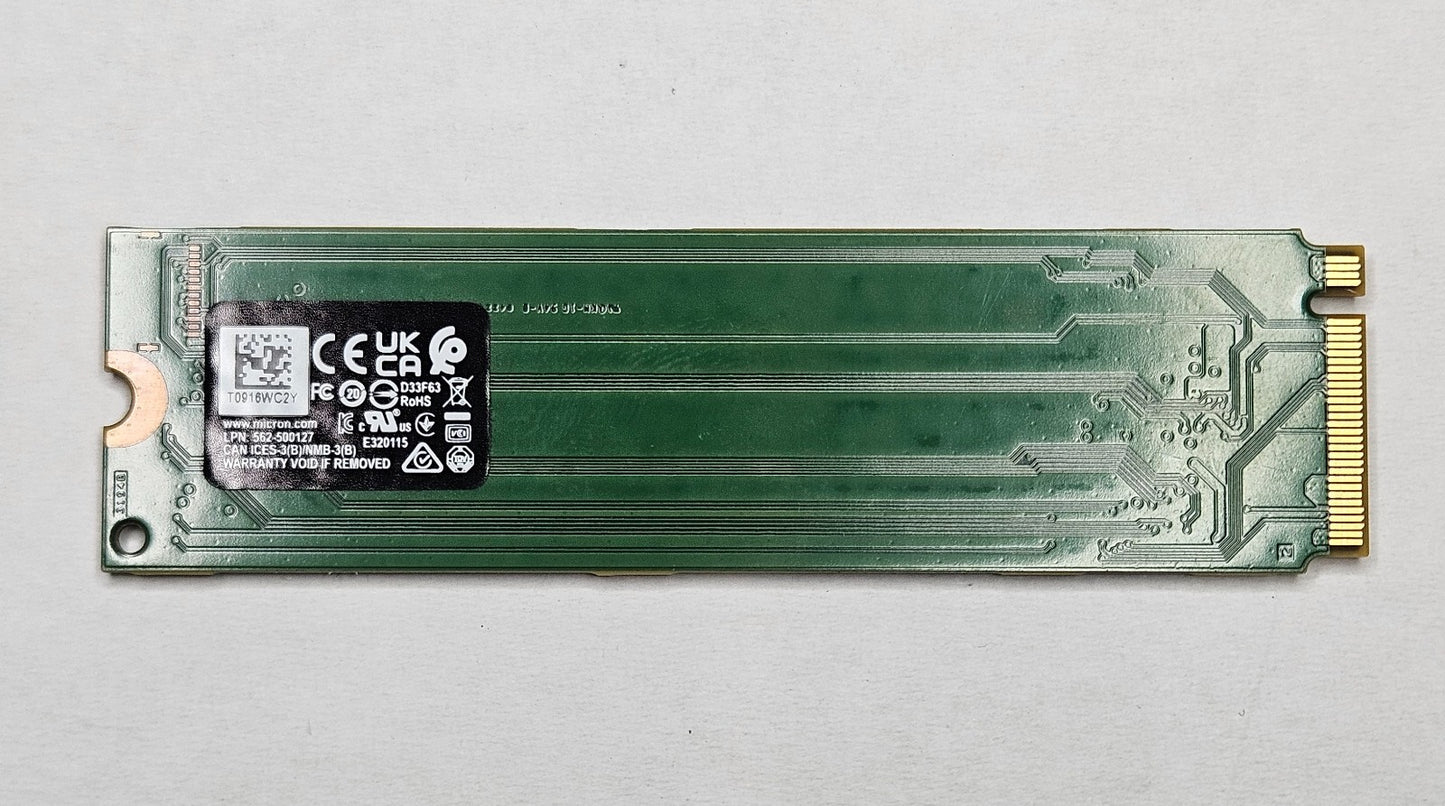 Micron 2450 256GB PCI Express 4.0 x4 NVMe M.2 2280 SSD MTFDKBA256TFK1