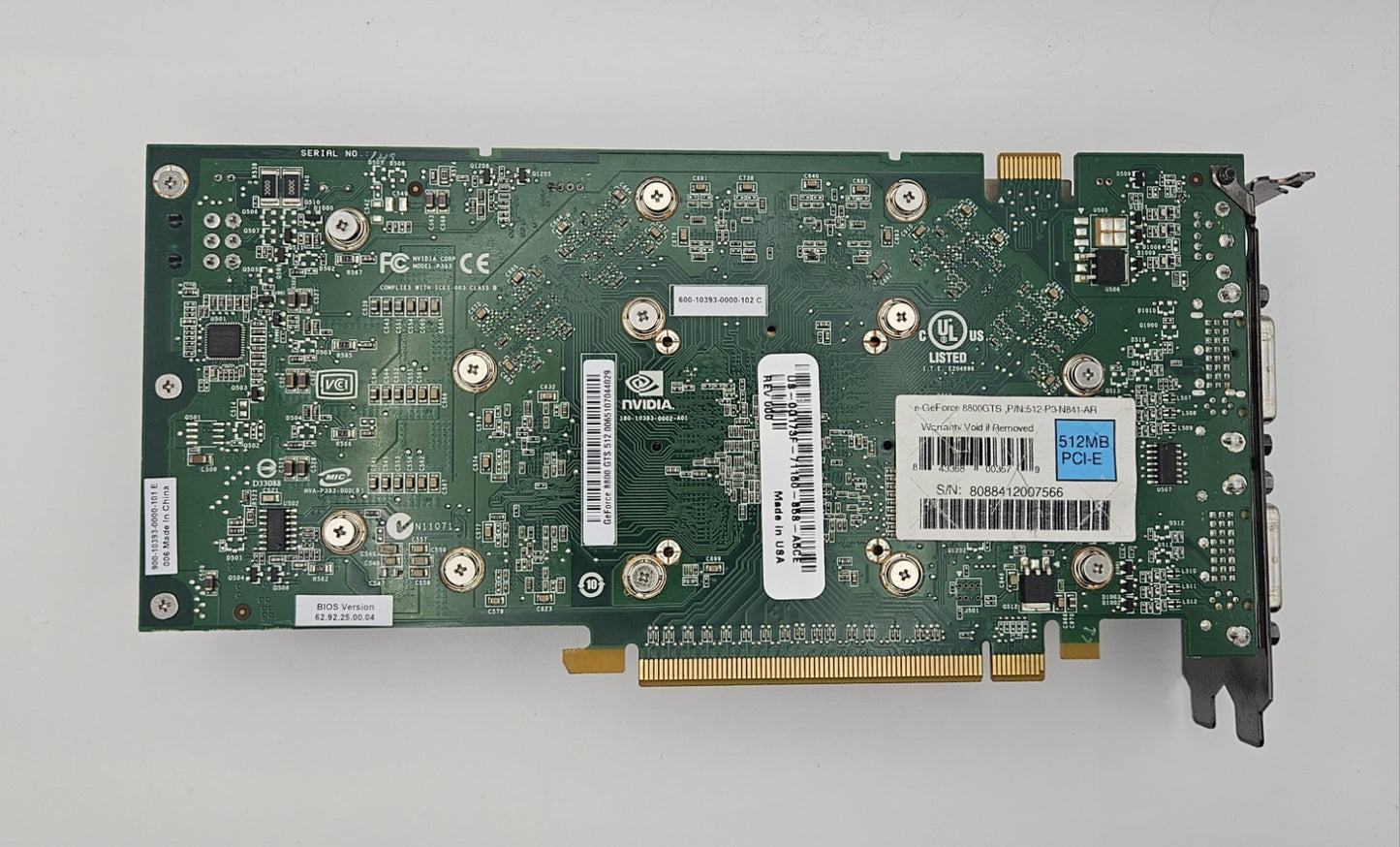 EVGA GeForce 8800 GTS (G92) 512MB GDDR3 PCI-E 2.0 x16 Video Graphics Card3