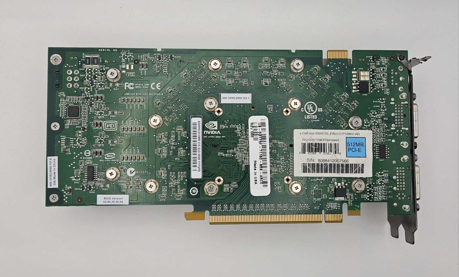 EVGA GeForce 8800 GTS (G92) 512MB GDDR3 PCI-E 2.0 x16 Video Graphics Card3