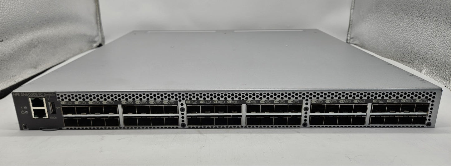 HP SN6000B 48-Port (24-Active) 16GB SFP+ Network Switch w/ 2x PSU & 5x Lic1