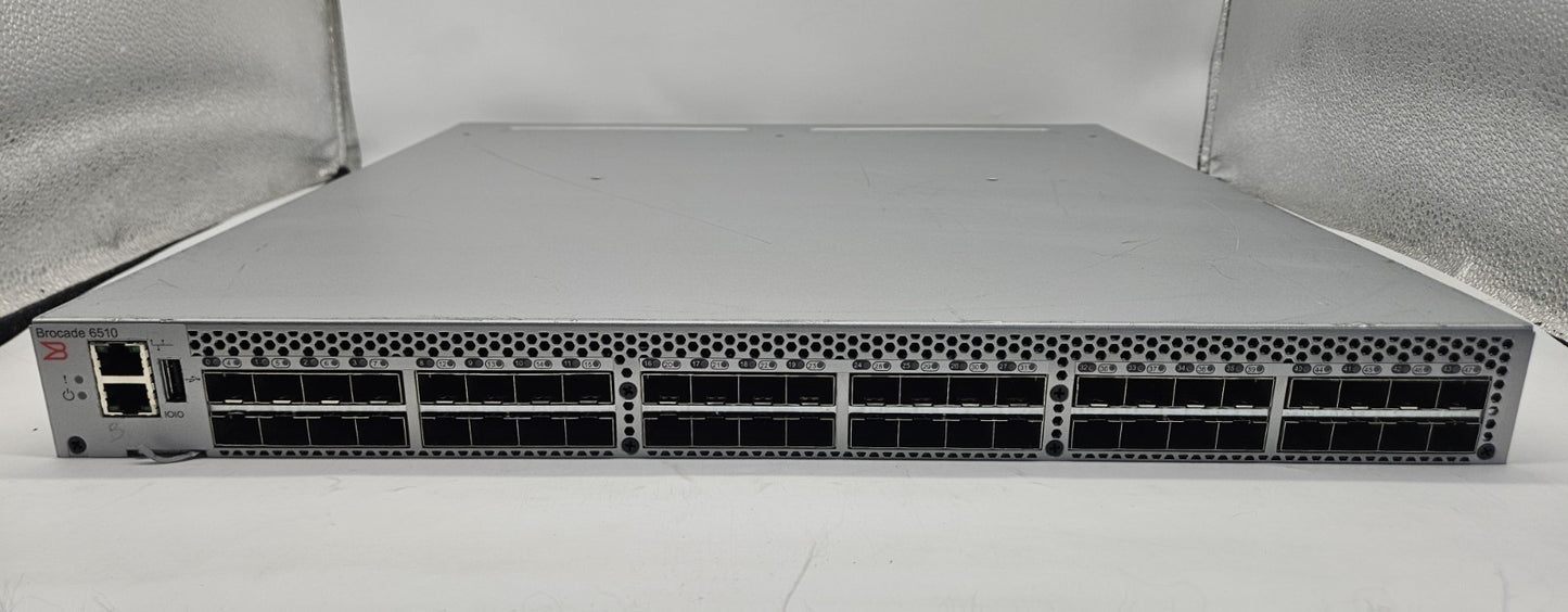 Brocade 6510 48-Port 16GB SFP+ (48-Active) Network Switch w/Lic. HD-6510-24-8G-R1