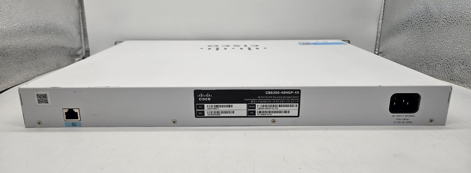 Cisco Business 48-Port GbE PoE+ 8x-5G & 4-SFP+ Network Switch CBS350-48NGP-4X3