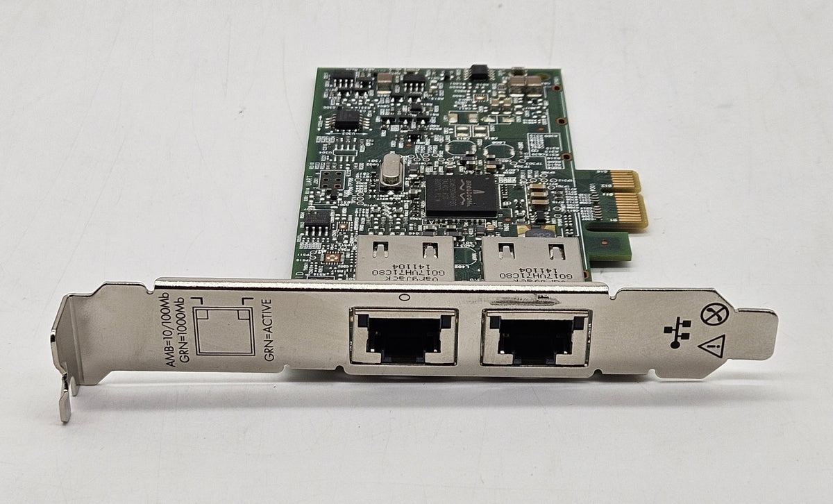 LOT OF 2 HP Broadcom 332T 2-Port GbE (High Profile) Network Adapter 616012-0012