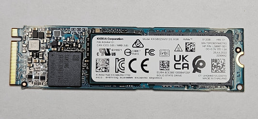 KIOXIA XG6 512GB TLC PCI Express 3.0 x4 NVMe M.2 2280 SSD KXG60ZNV512G0