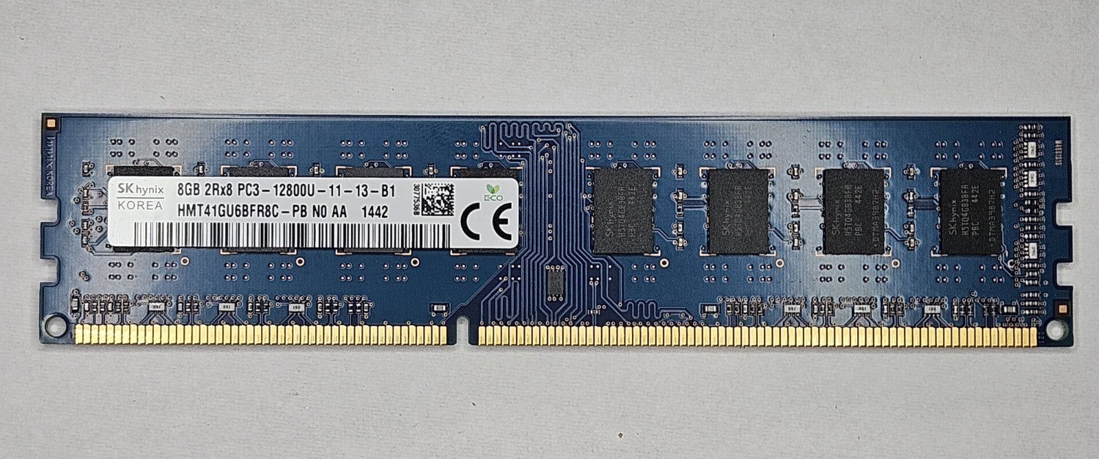 LOT OF 2 Hynix 8GB PC3-12800 DDR3-1600MHz Desktop Memory RAM HMT41GU6BFR8C-PB1