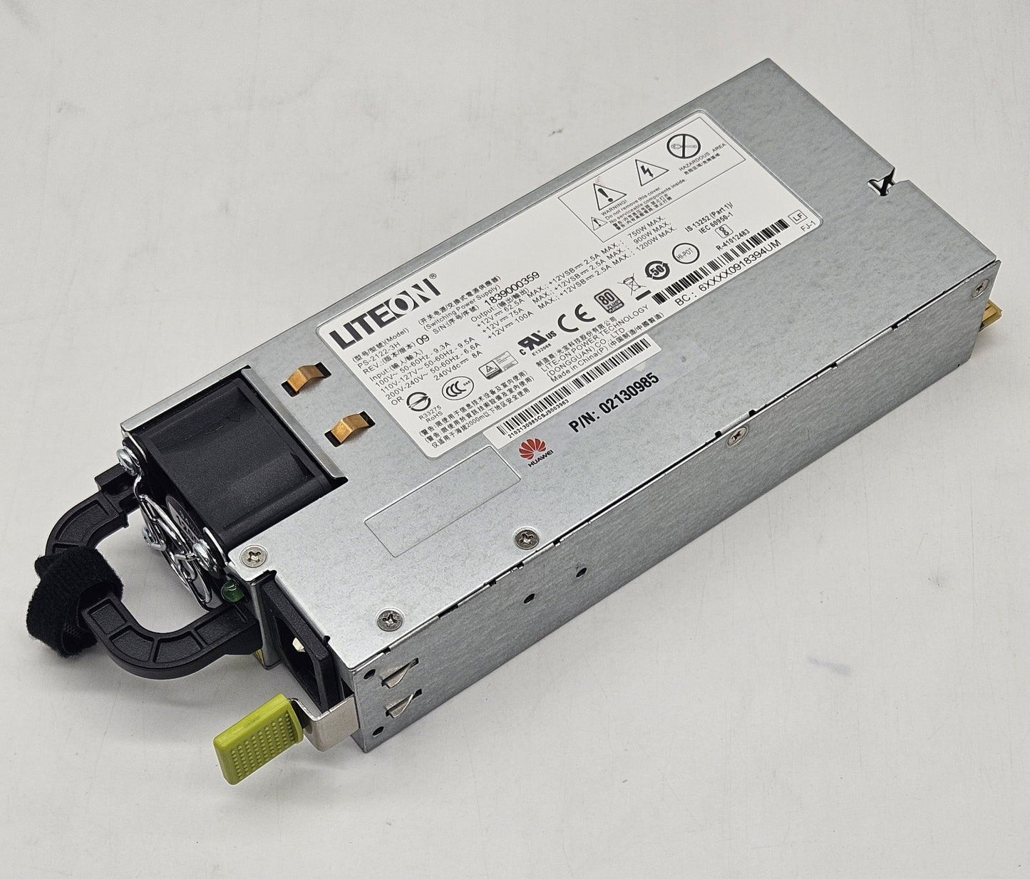 LiteON 1200W Power Supply for Huawei Server PS-2122-3H0
