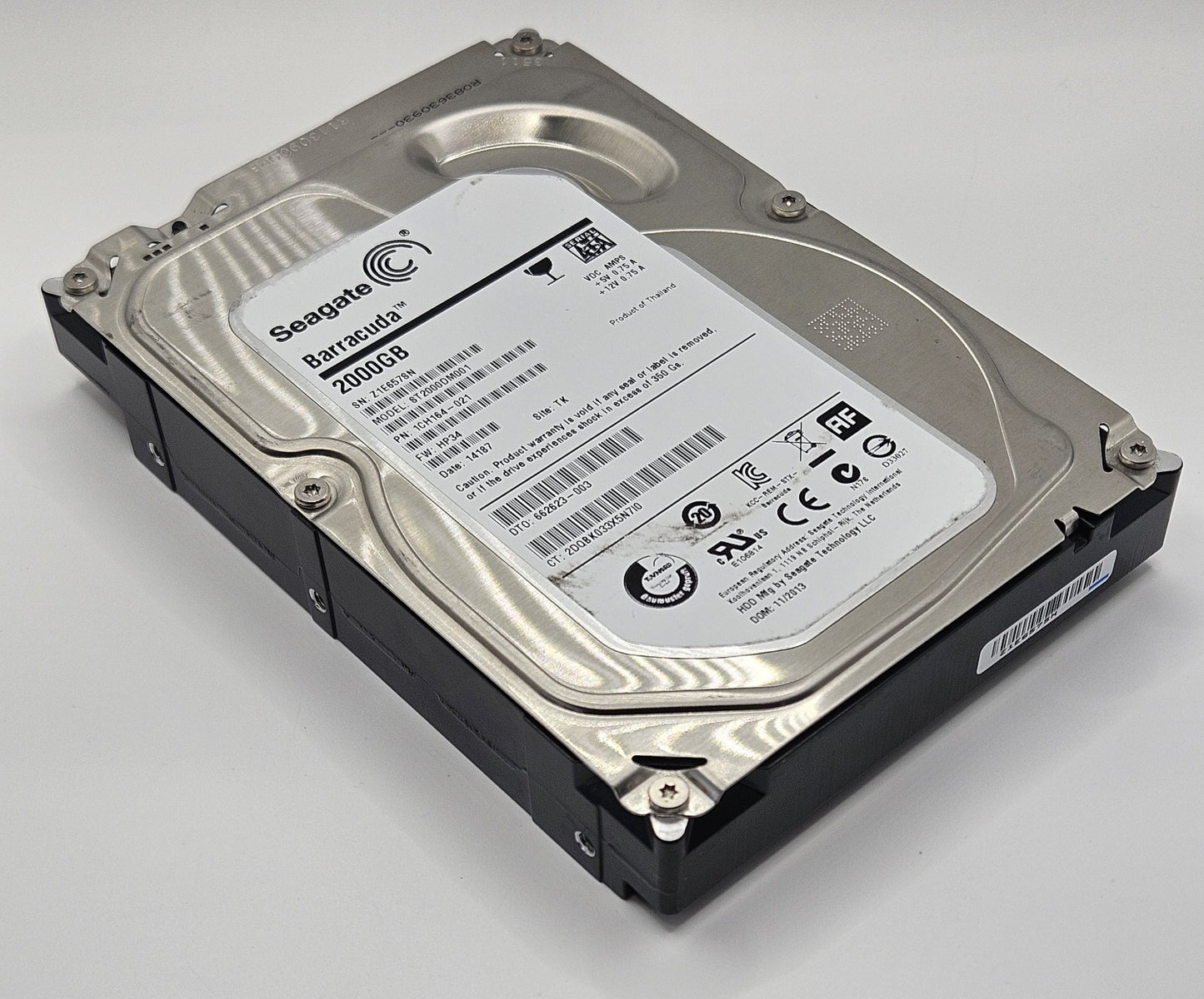 Seagate Barracuda 2TB 7.2K RPM SATA 6Gbps 64MB Cache 3.5" Hard Drive ST2000DM0010