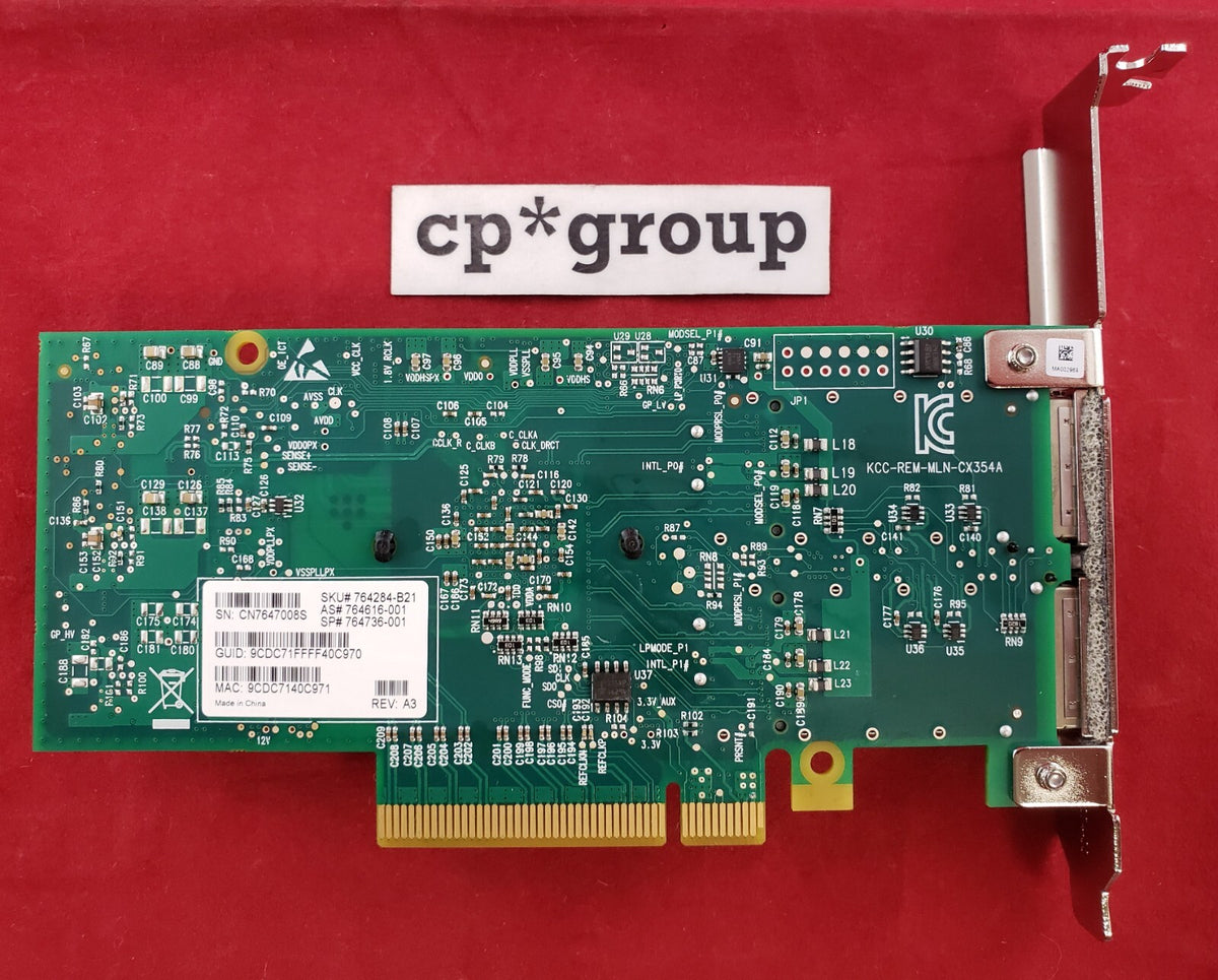 HP InfiniBand 544+ 2-port QSFP 10Gb/40Gb FDR PCIe Adapter 764736-001 High3