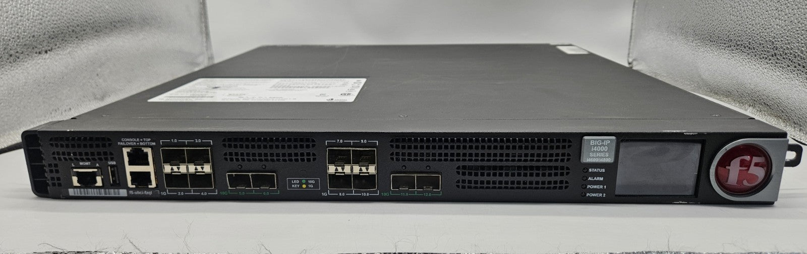 F5 Networks 8-Port SFP 4-Port SFP+ Load Balancer w/ 2x PSU I4000 No OS/HDD1