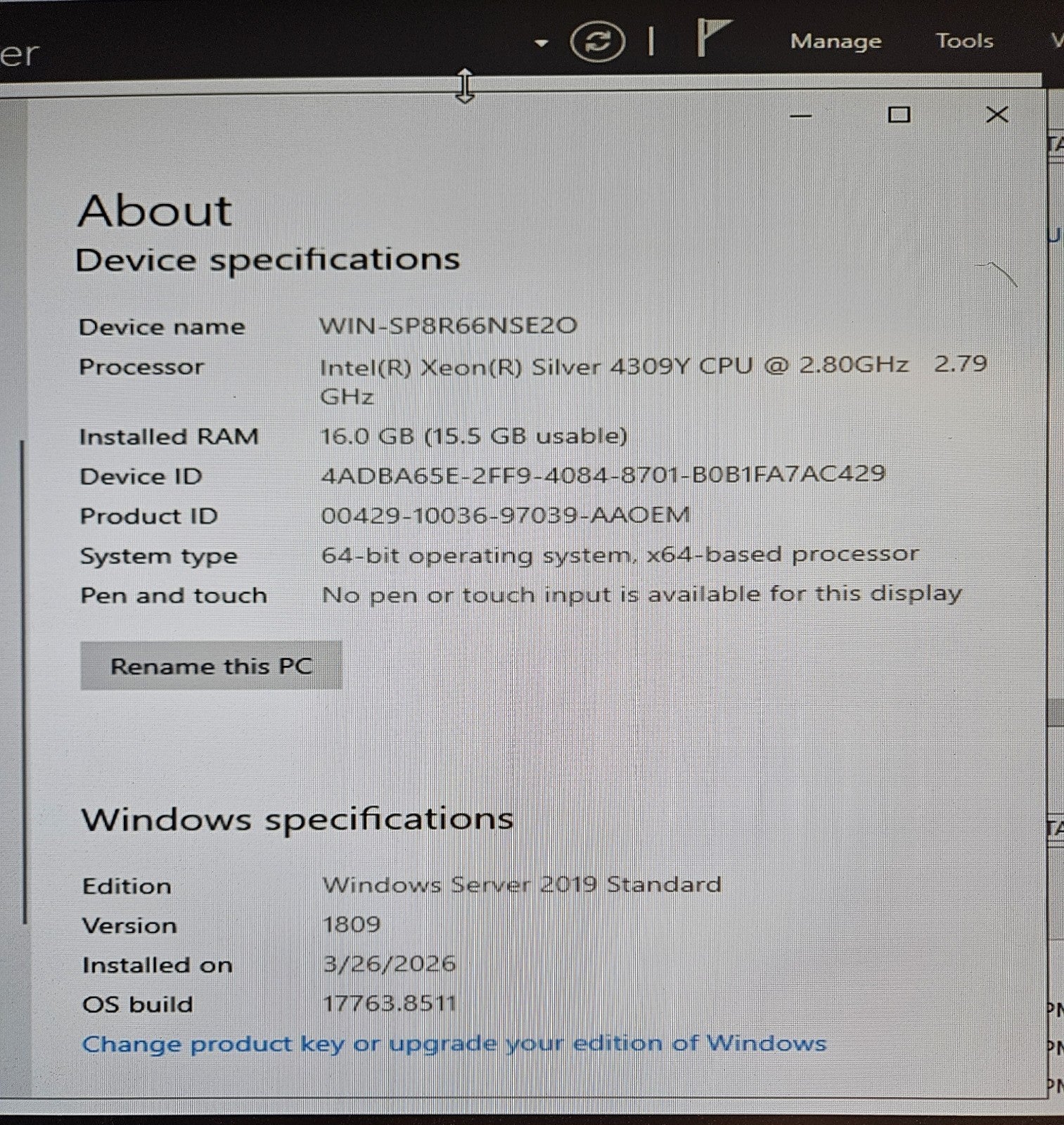Dell PowerEdge R750xs Xeon 4309Y 16GB RAM 2x240G M.2 4x1.2TB 8x16TB HDD WinSVR196