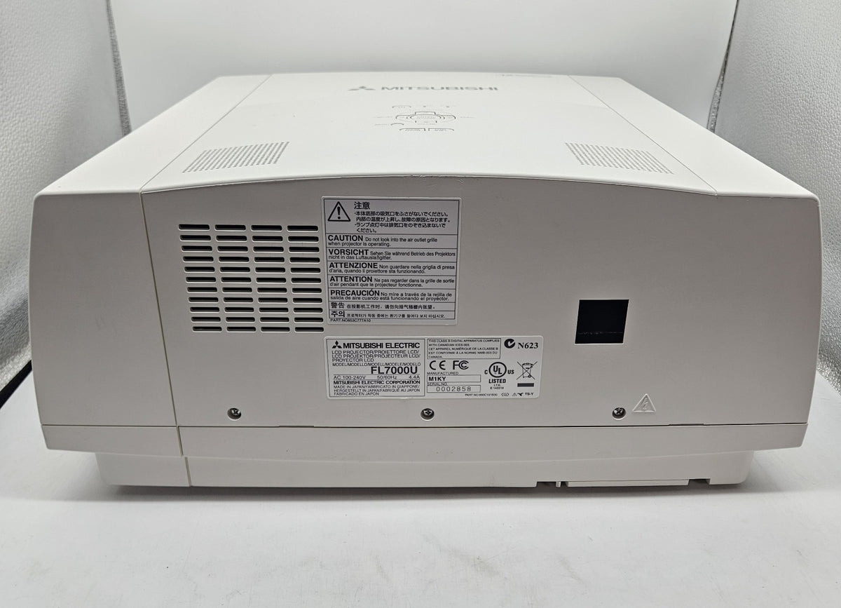 Mitsubishi 3LCD 5000 Lumens 1080P Projector (0 Hours) (Clean Image) FL7000U1