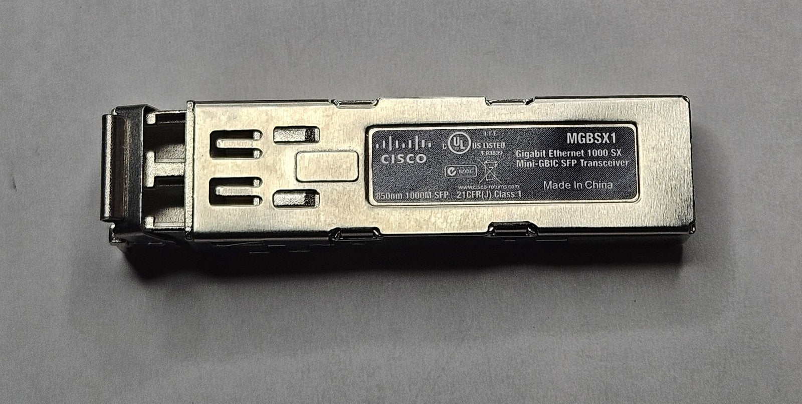 Cisco 1000Base-SX MMF 550m 850nm Duplex LC Connector SFP Transceiver MGBSX10