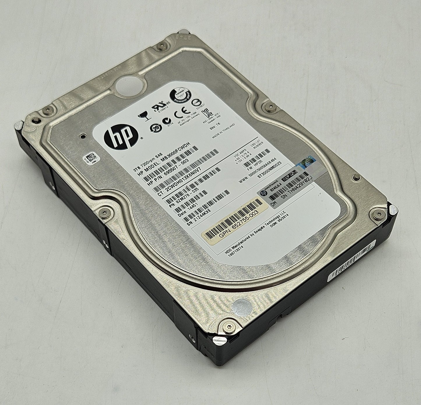 Seagate ES.3 3TB 7200RPM SAS 6Gbps 128MB (512n) 3.5" Hard Drive ST3000NM00230