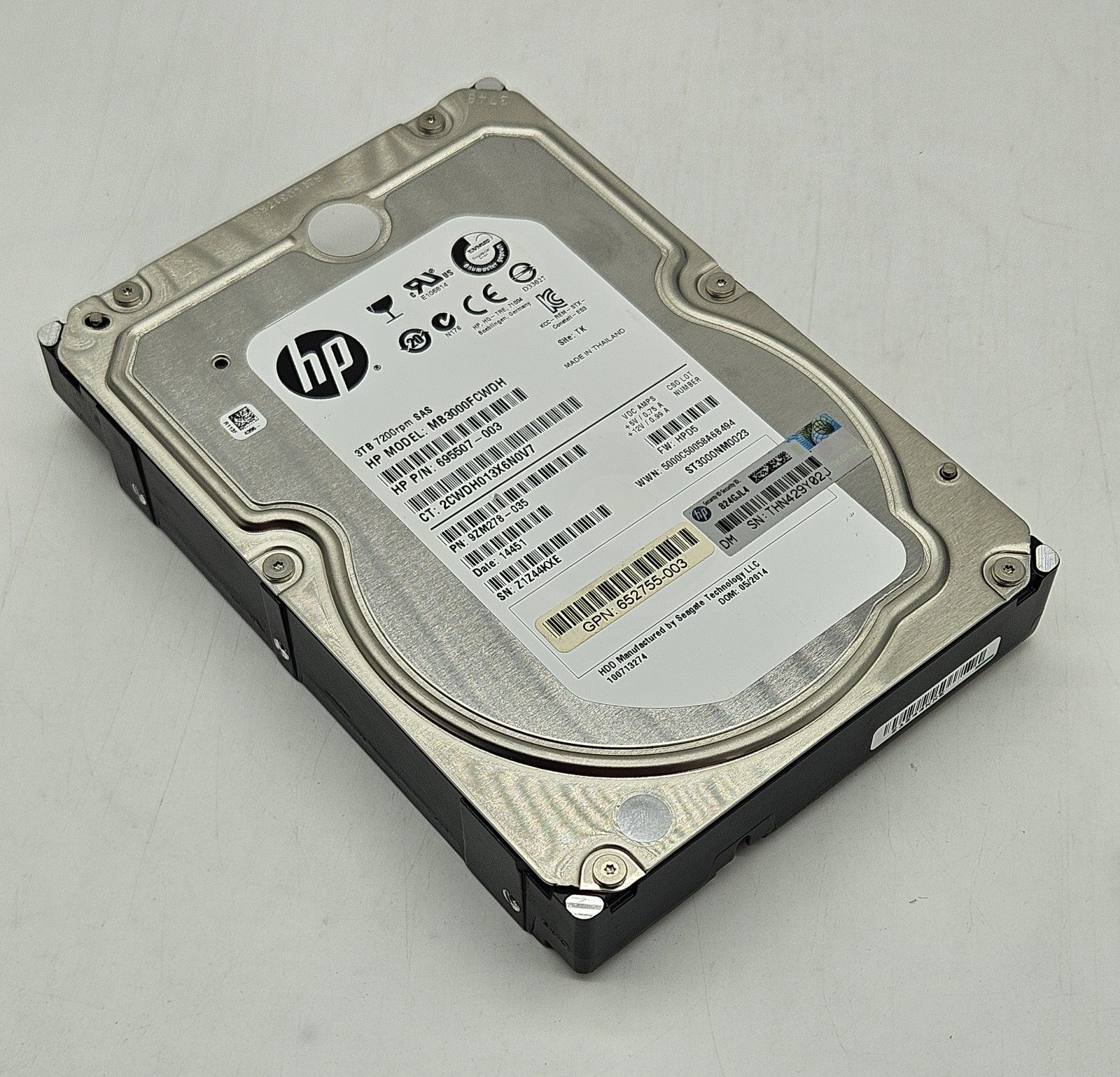 Seagate ES.3 3TB 7200RPM SAS 6Gbps 128MB (512n) 3.5" Hard Drive ST3000NM00230