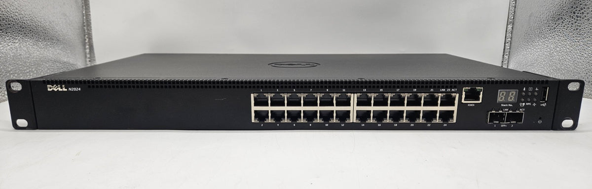 Dell Networking 24-Port Gigabit Ethernet & 2-Port 10GB SFP+ Network Switch N20241