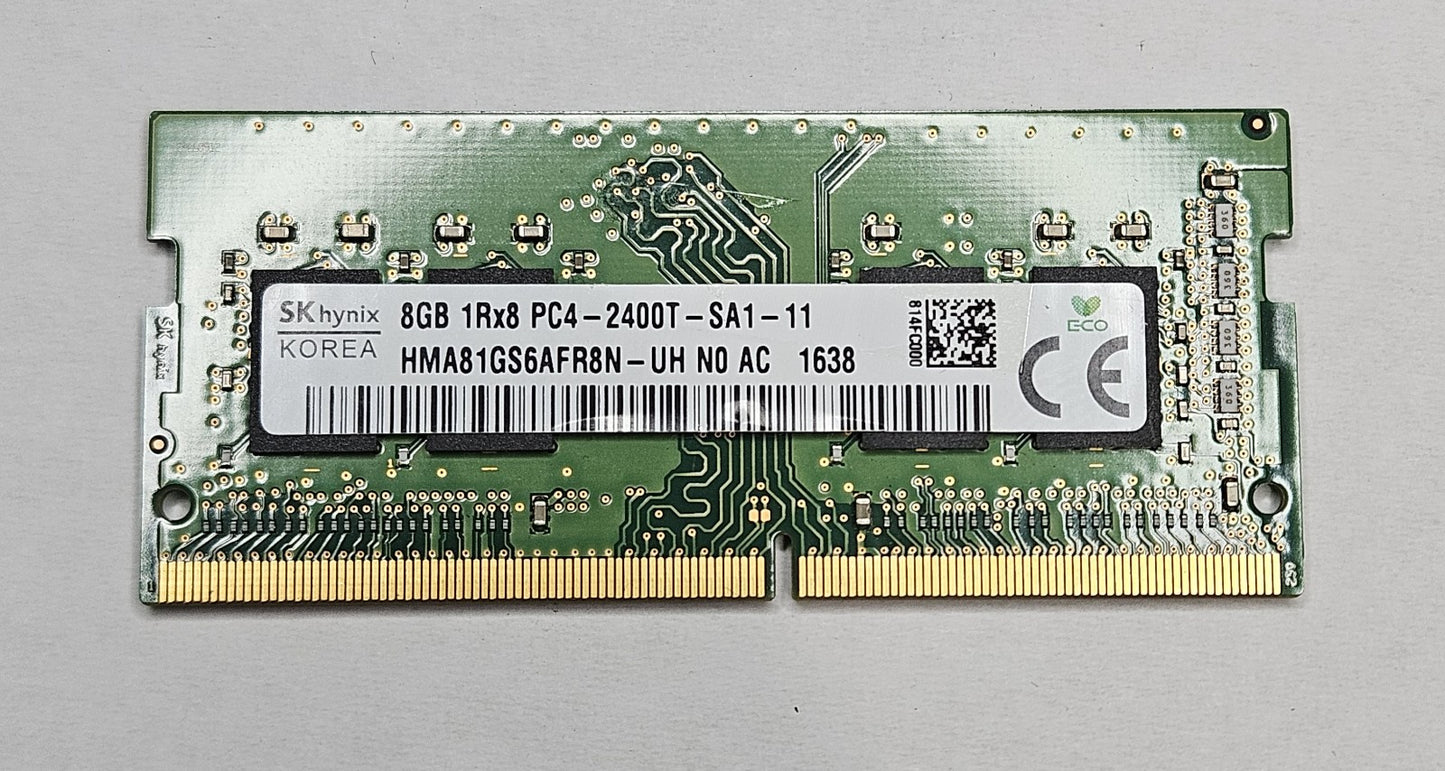 LOT OF 2 Hynix 8GB PC4-19200 DDR4-2400MHz SoDimm Laptop Memory HMA81GS6AFR8N-UH1