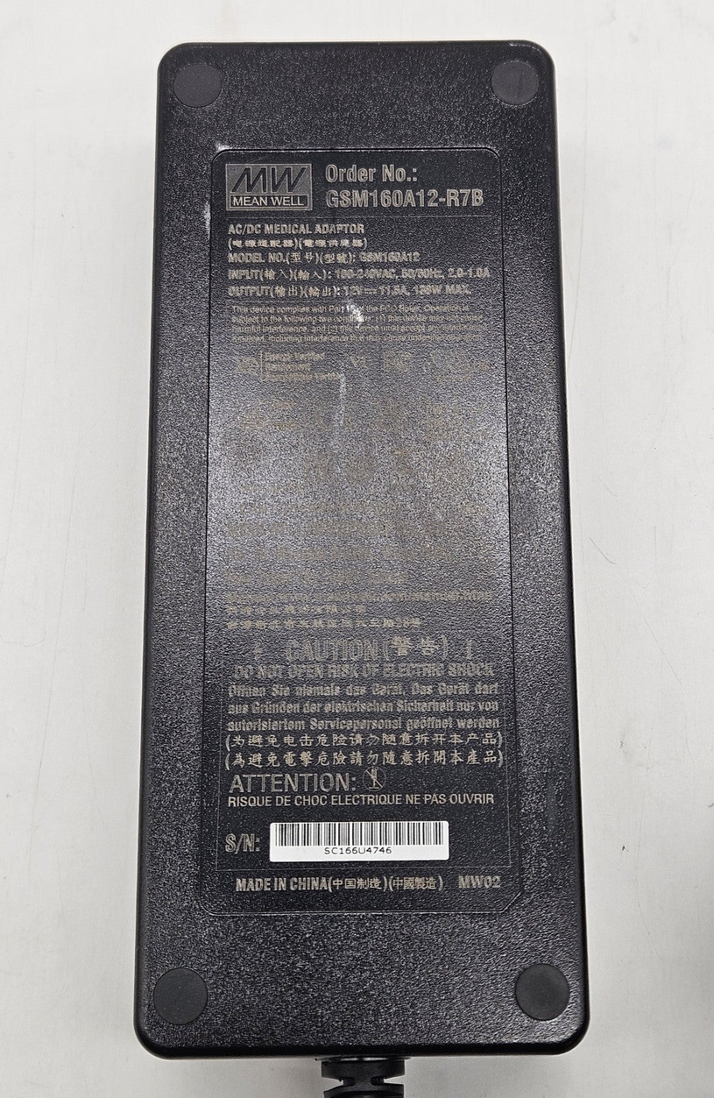 Mean Well 135W 4-Pin Power Adapter GSM160A12-R7B1