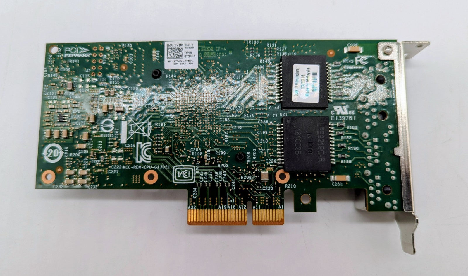 DellI 350-T4 4-Port Gigabit Ethernet Network Adapter Card Low Profile 0T34F41