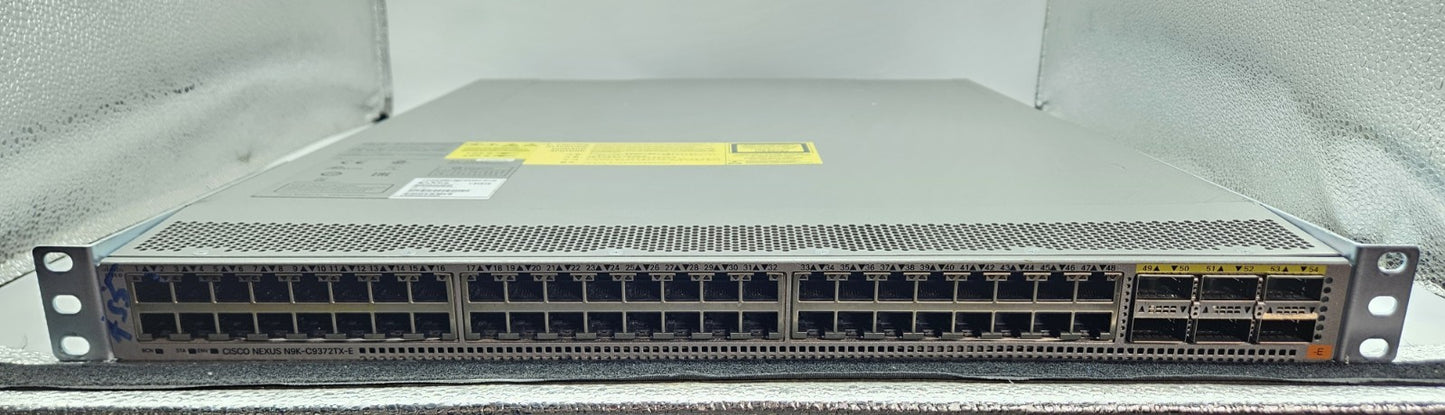 Cisco Nexus 9300 48-Port 10GbE & 6-Port 40Gb QSFP+ w/ 2x 650W PSU N9K-C9372TX-E1