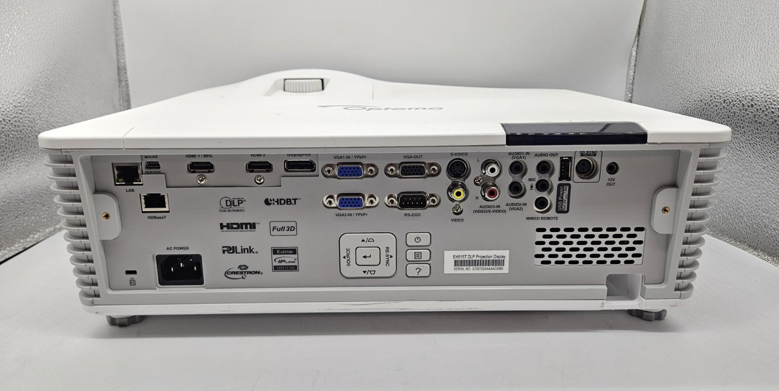 Optoma 5500 Lumems 1080p DLP Full 3D Projector 2180 Hours (Clean Image) EH515T3
