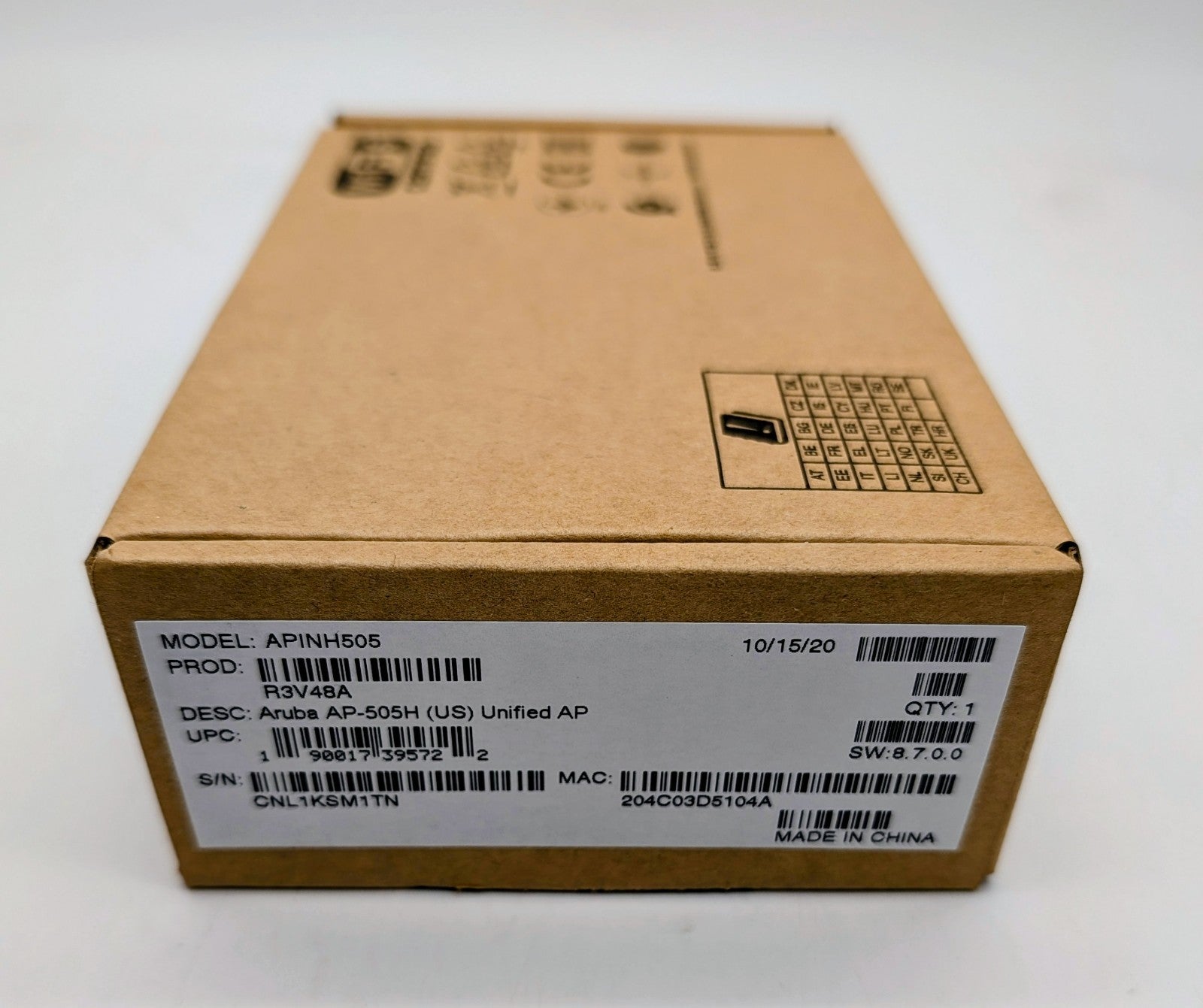 New Sealed Aruba AP-505H Dual Band 802.11ax 1.50 Gbit/s Wireless Access Point0