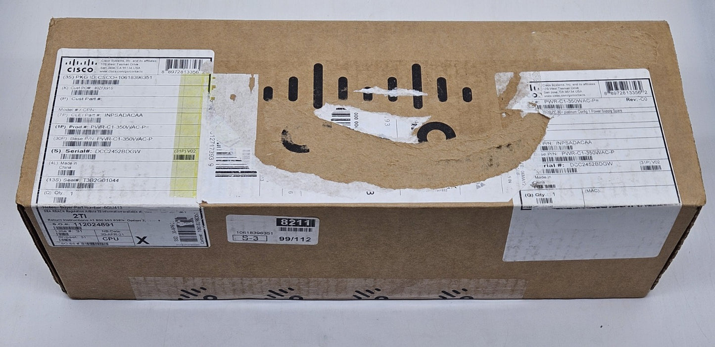 NEW Cisco 350W Power Supply for Catalyst 3850/9300 Switches PWR-C1-350WAC-P1