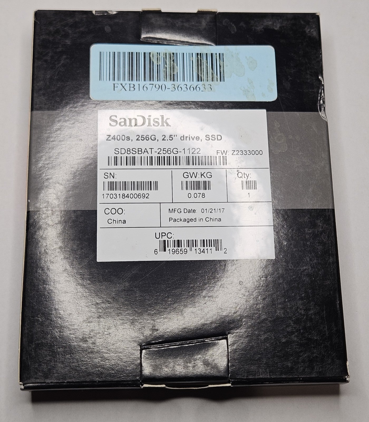 NEW Sandisk Z400s 256GB MLC SATA 6Gbps 2.5" SSD SD8SBAT-256G0