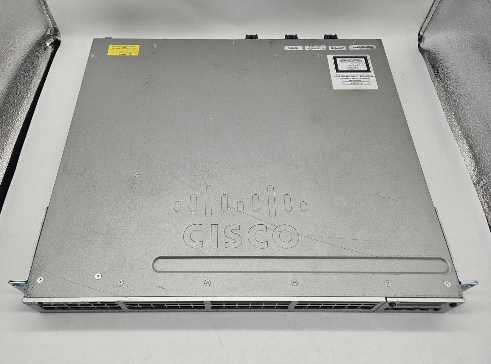 Cisco Catalyst 3850 48-Port GbE PoE+ Network Switch w/ 2xPS & Mod WS-C3850-48P-L2