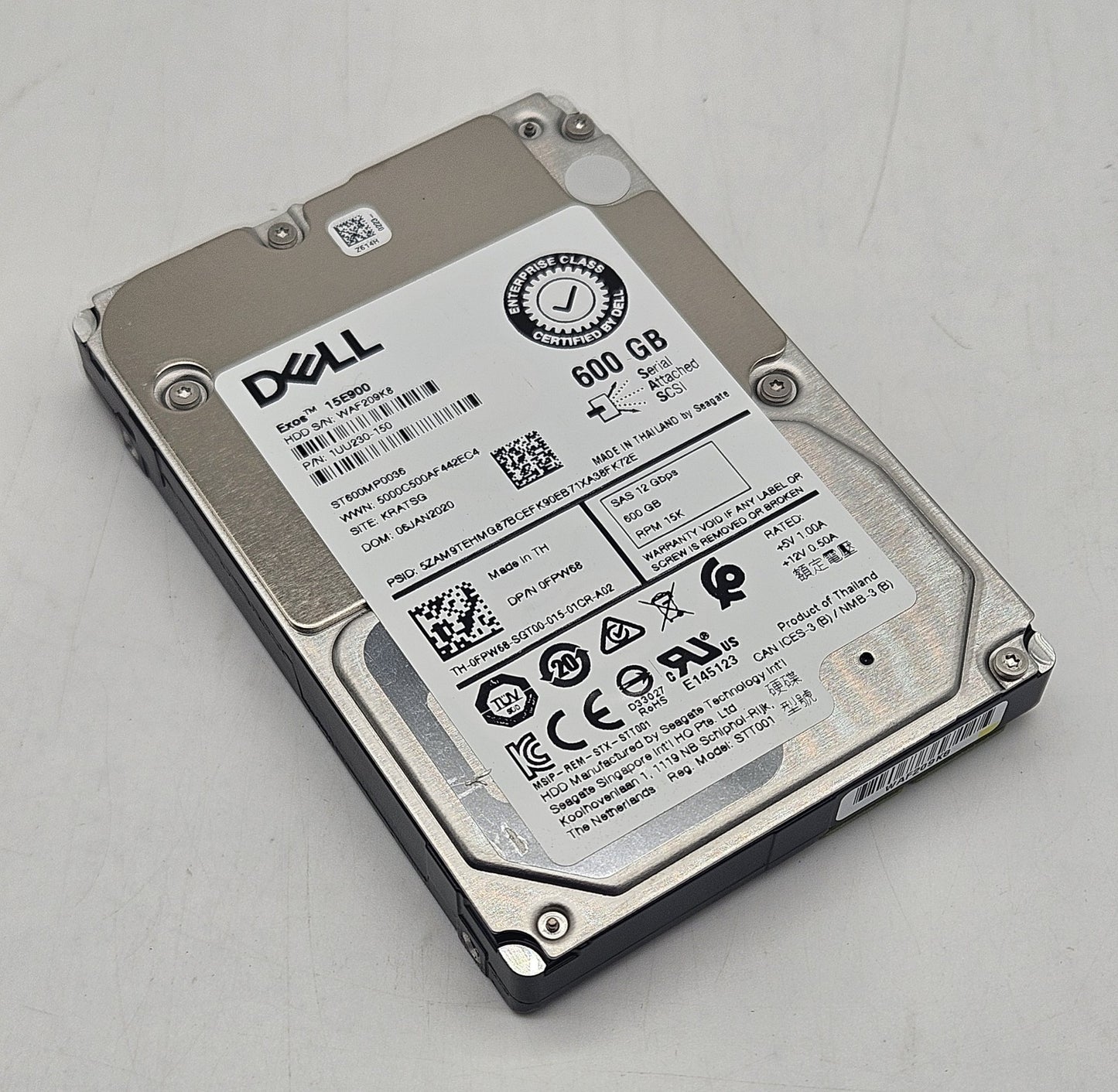 Seagate EXOS 15E900 600GB 15k RPM SAS 12Gbps 256MB 2.5" Hard Drive ST600MP00360