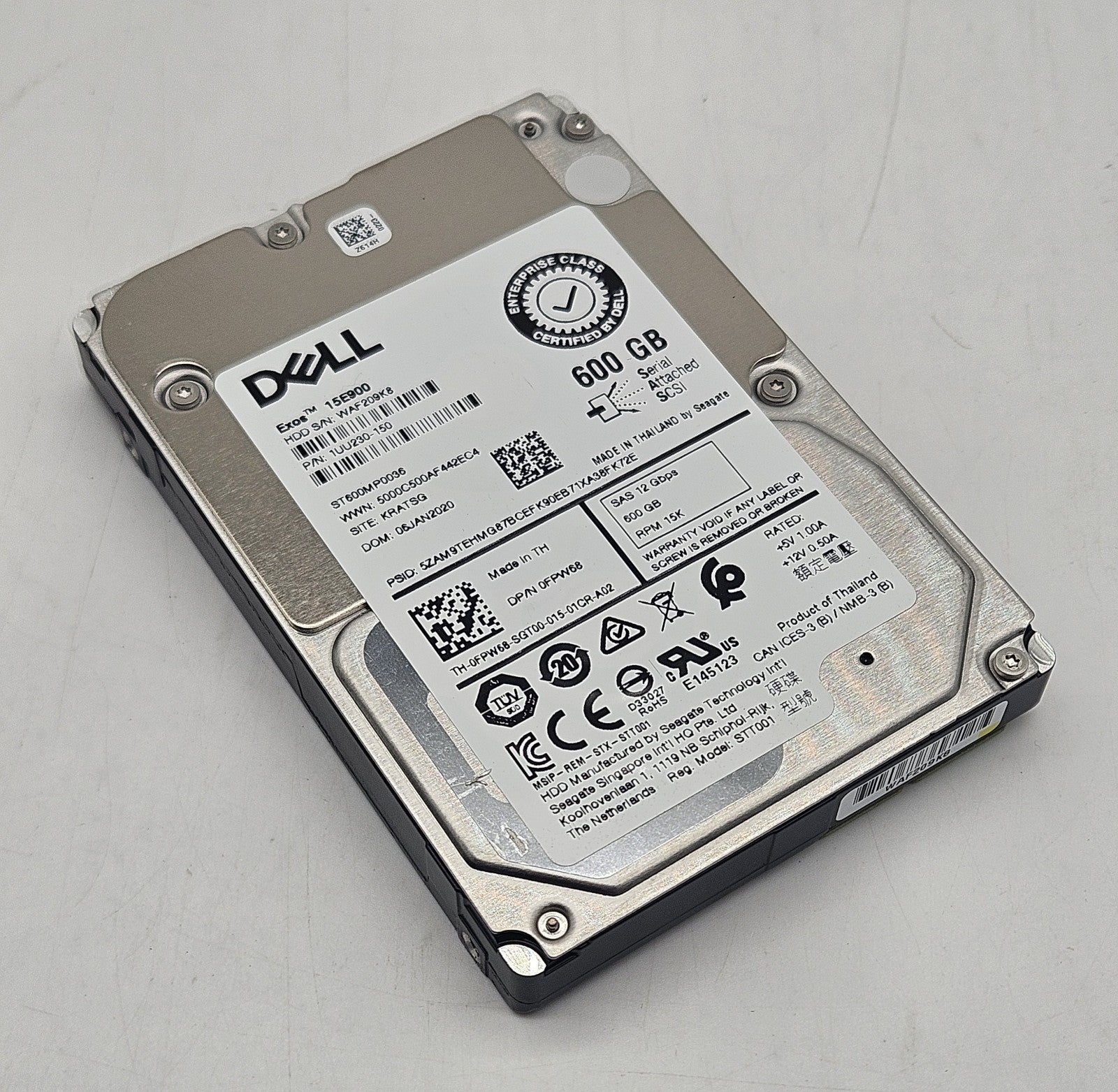 Seagate EXOS 15E900 600GB 15k RPM SAS 12Gbps 256MB 2.5" Hard Drive ST600MP00360
