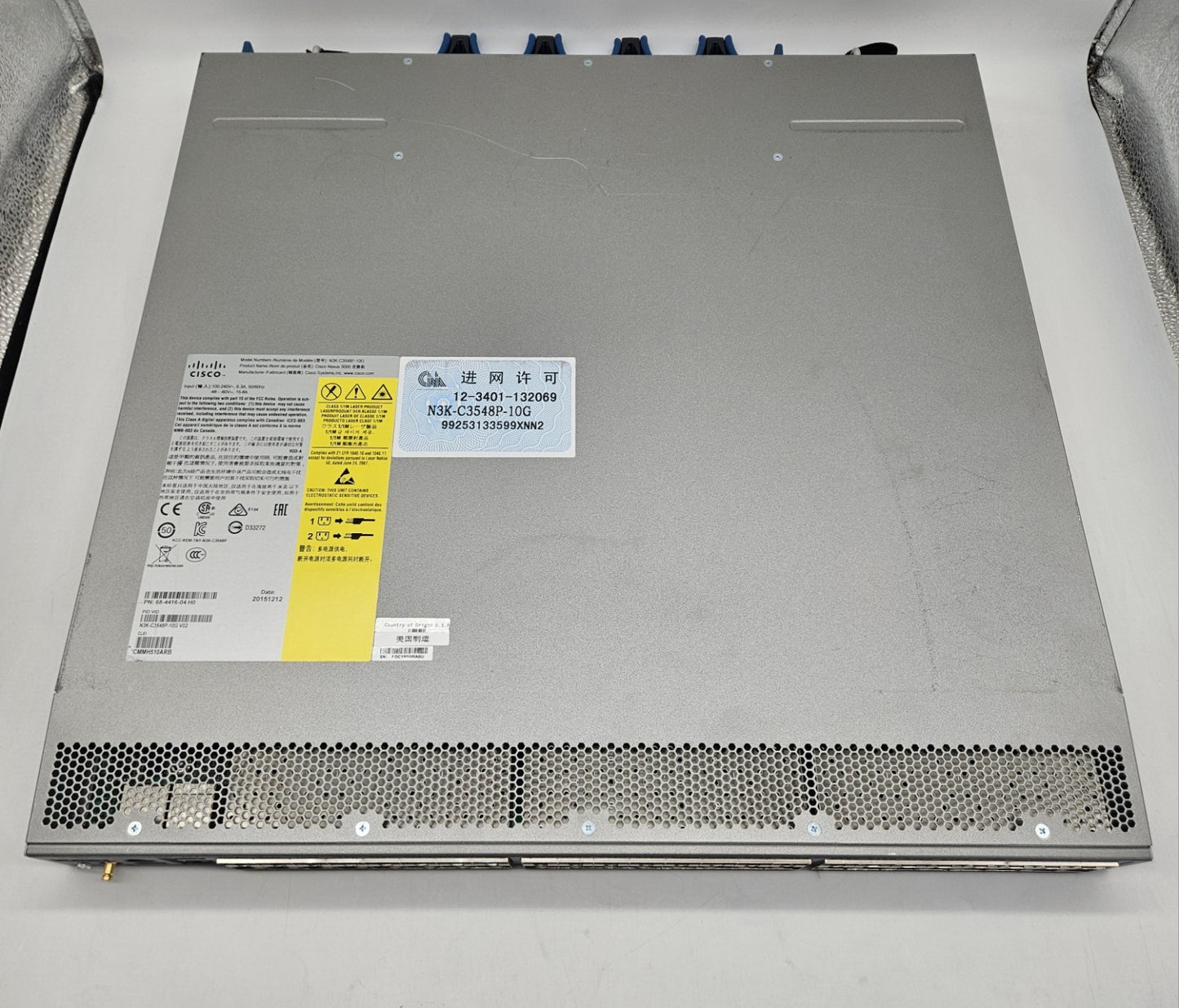 Cisco Nexus 3548P 48-Port 10Gb SFP+ Network Switch w/2x PSU & Lic N3K-C3548P-10G2